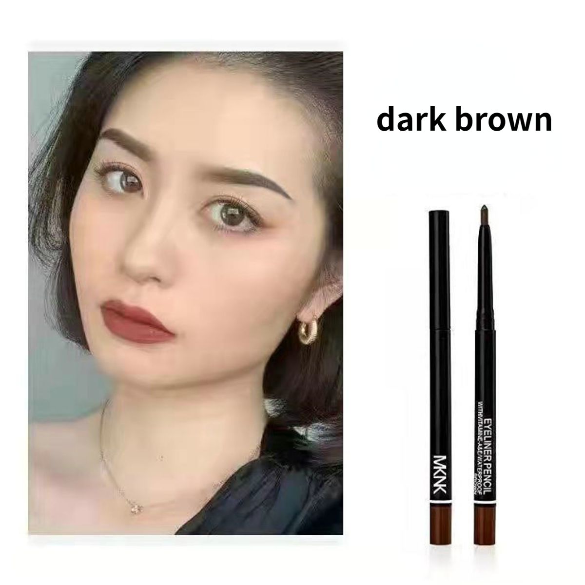 Waterproof and sweat-proof eyeliner gel pen Eyeliner cream pen Eyeliner pen hard head