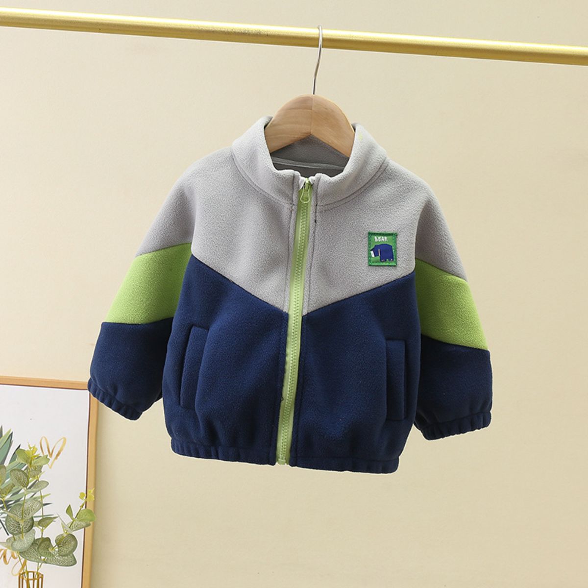 Boys autumn and winter polar fleece jacket