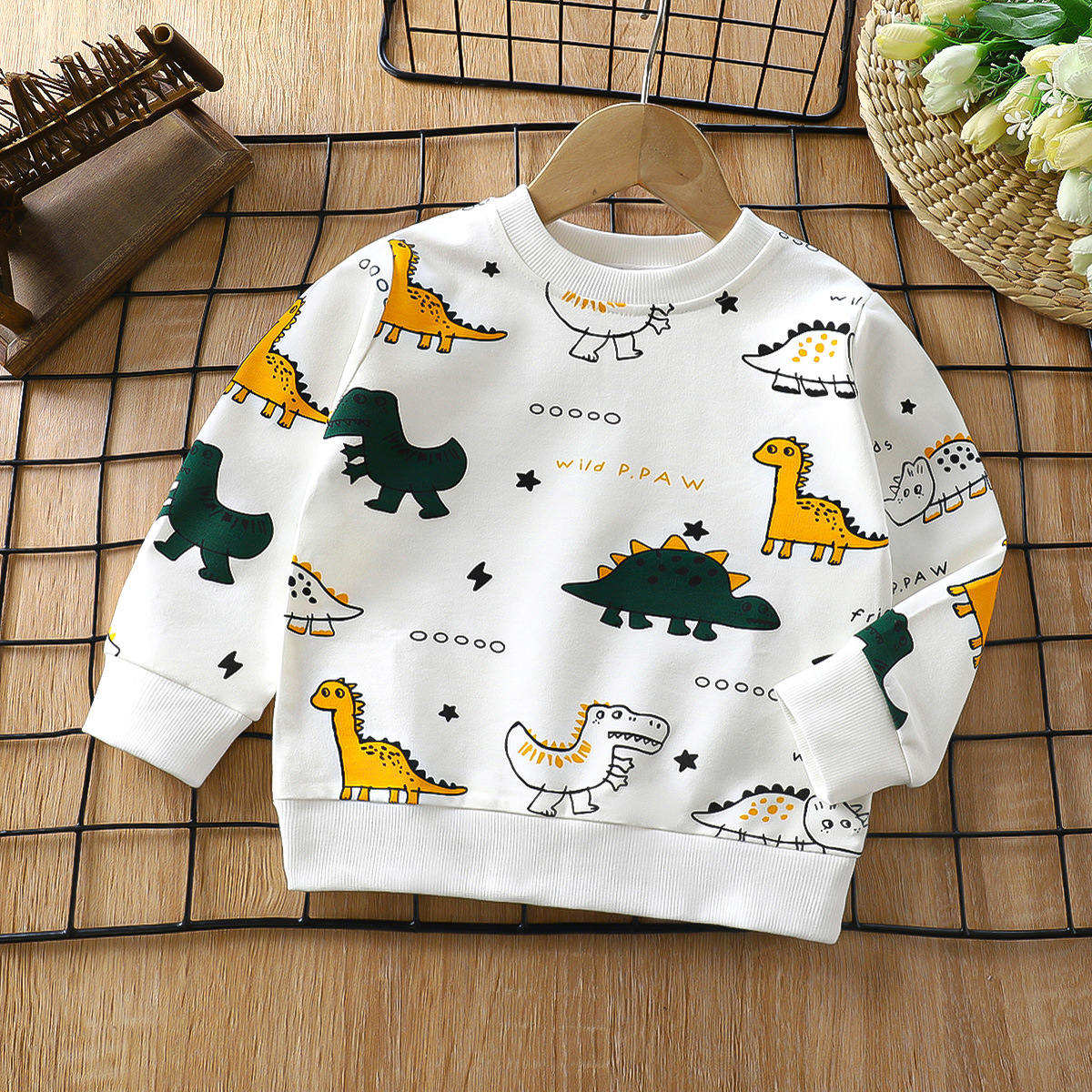 Cartoon pattern fashionable and versatile children's sweatshirt