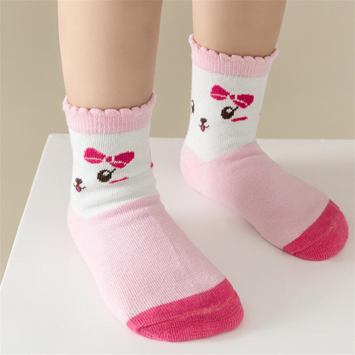 Children's 5-Pair Bunny Socks