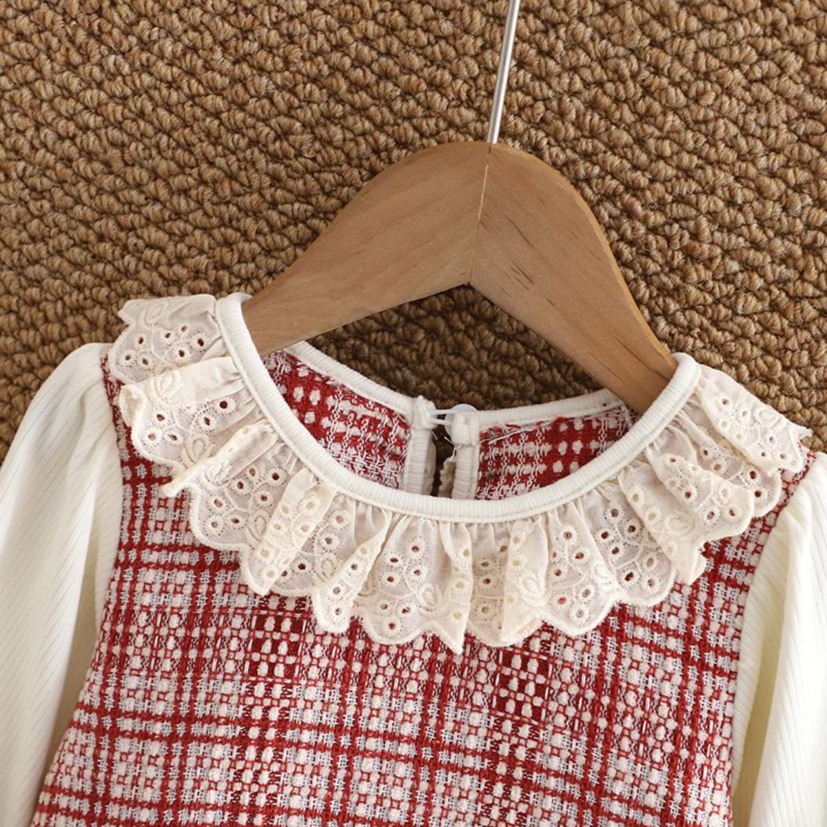 Girls little girl cute children autumn dress spring and autumn new children's long-sleeved dress fake two-piece suit