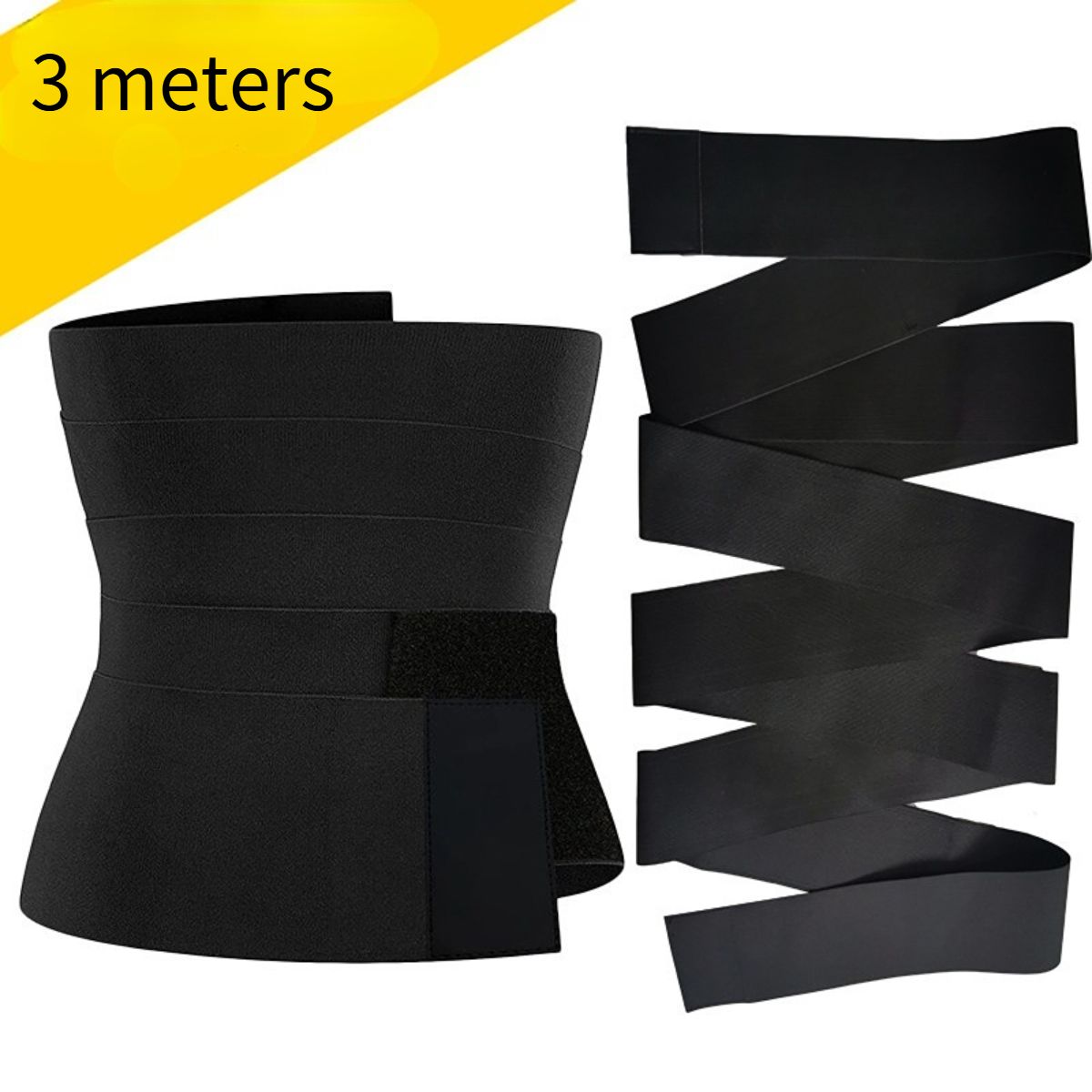 Thickened waist wrap belt with body shaping elastic belt