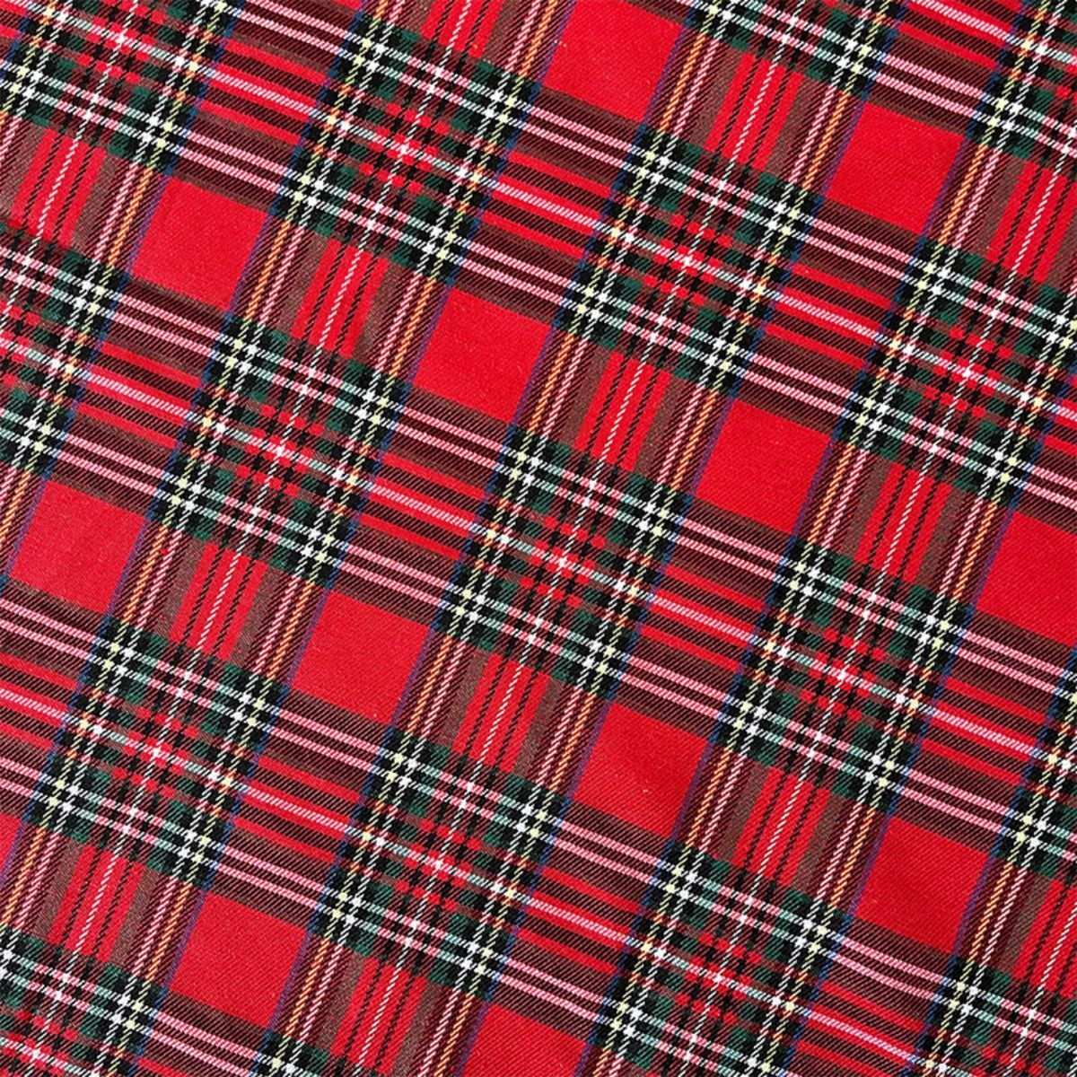 Christmas Retro Plaid Decorative Tablecloth