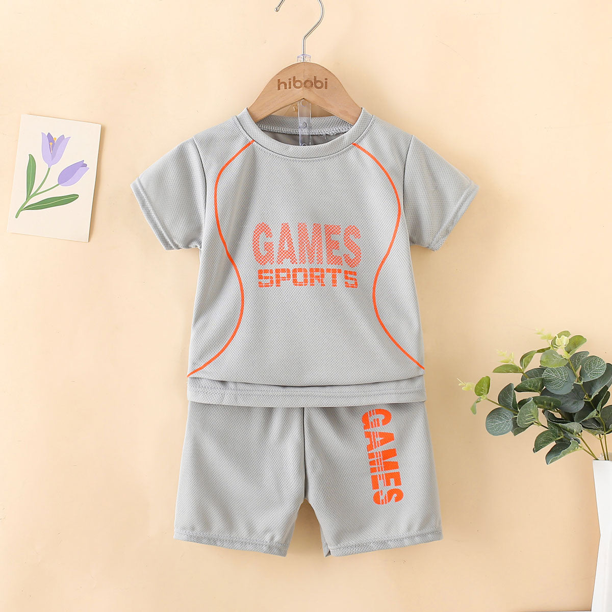 New children's ball uniform suit short-sleeved shorts quick-drying clothes boys' sports suit ball uniform