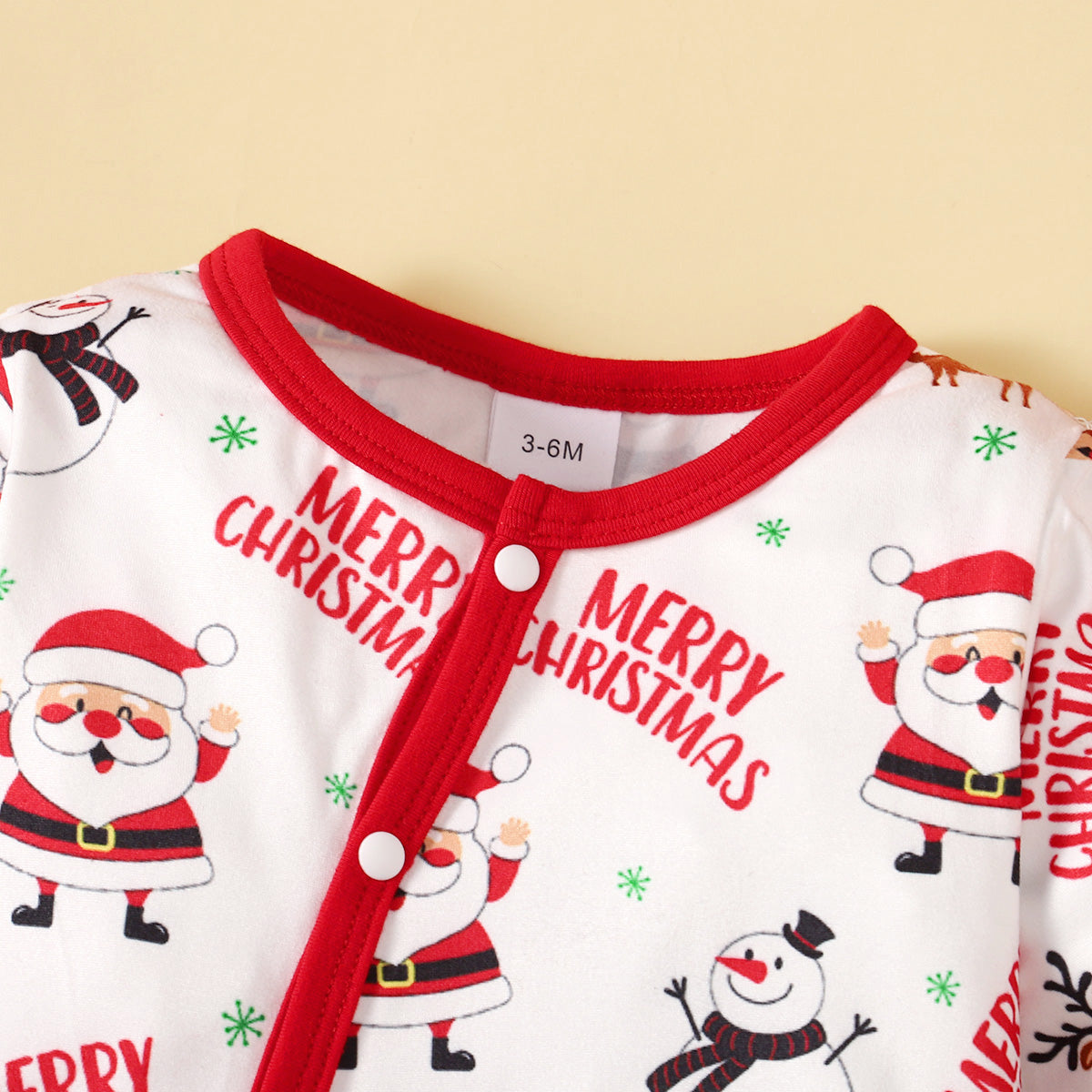 Two-piece set with hat, featuring Santa Claus design, Christmas