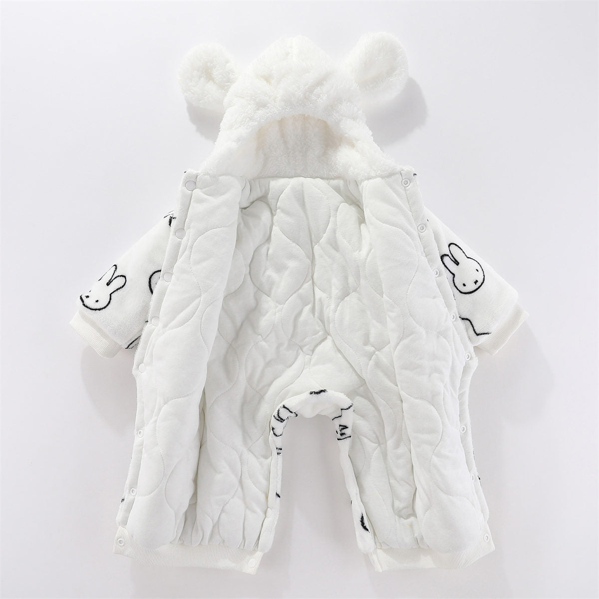 baby autumn and winter warm clothes thick cotton clothes romper