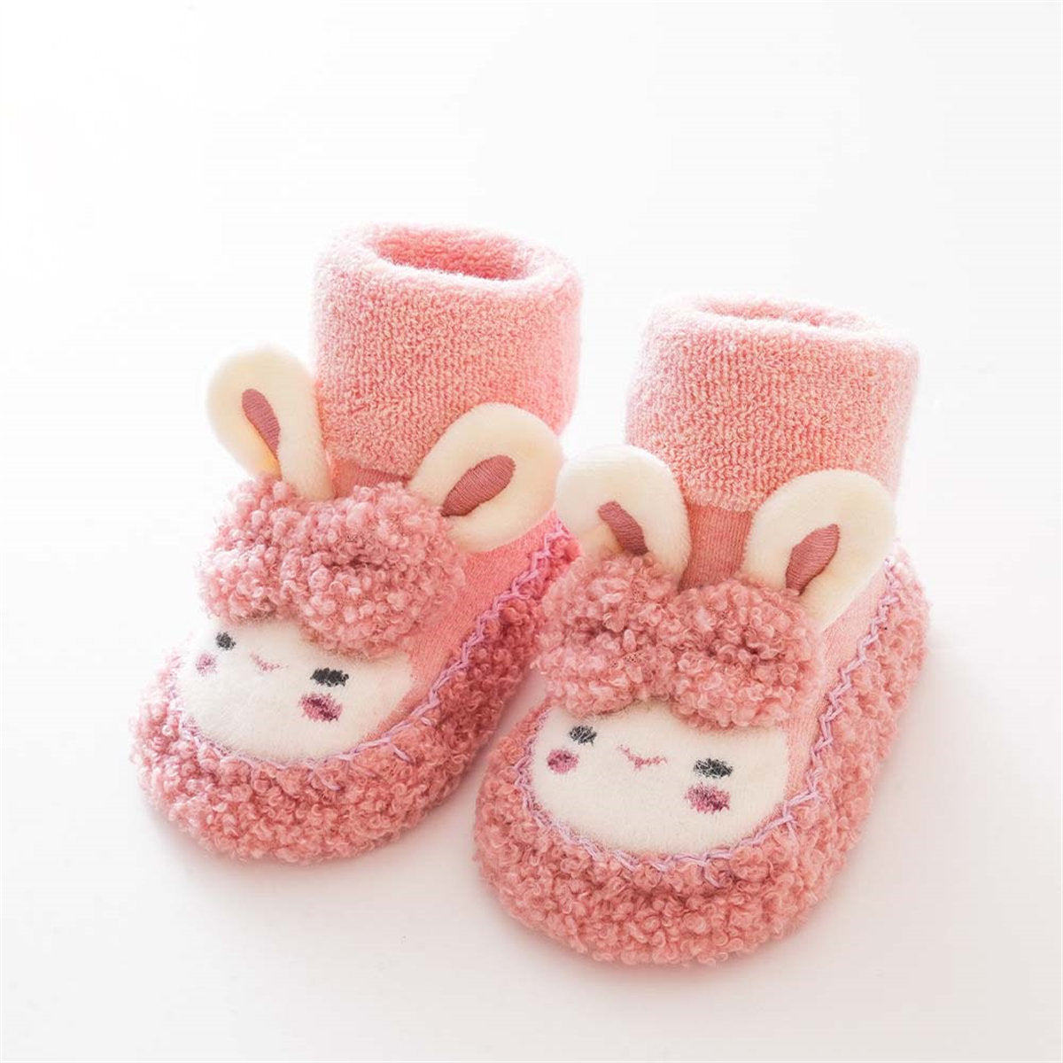 Baby Boys and Girls Winter Cute Rabbit Pattern Non-slip Warm Cotton Shoes