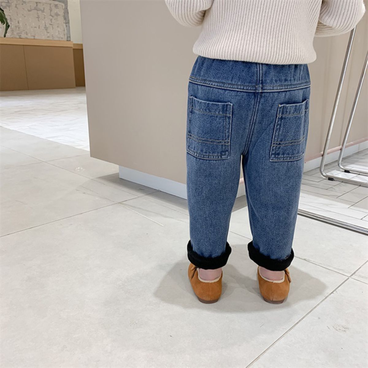 Children's fleece jeans