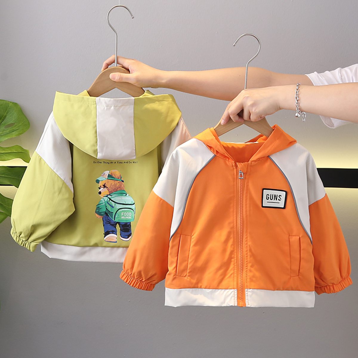 Children's clothing cartoon hooded jacket boy baby autumn clothing 2024 new