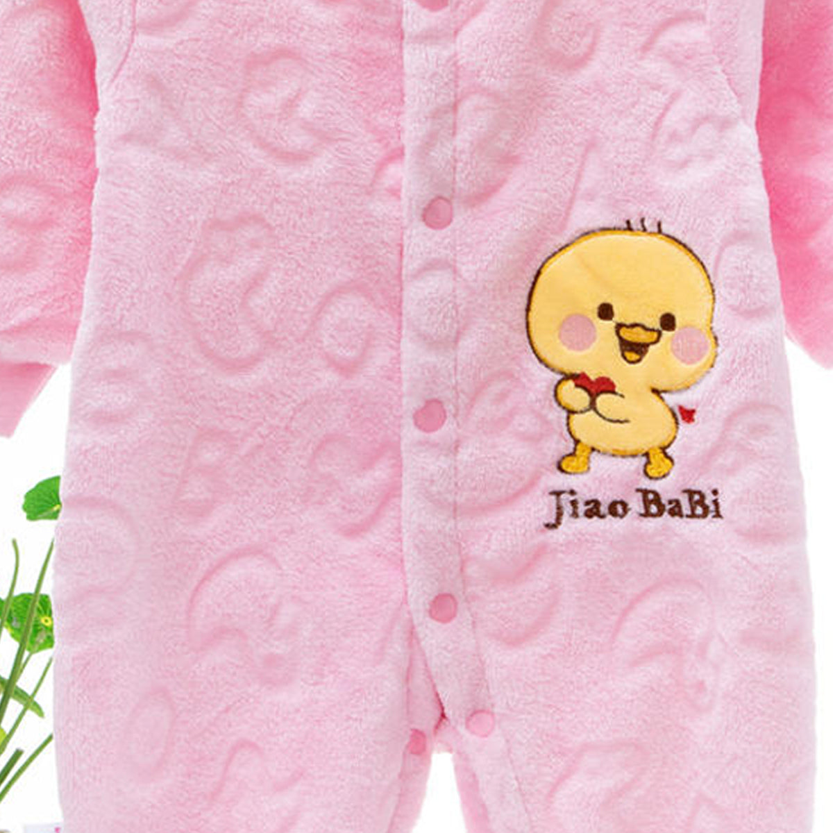 Infant and toddler jumpsuit coral fleece pajamas autumn and winter cute baby baby thick warm romper home crawling clothes