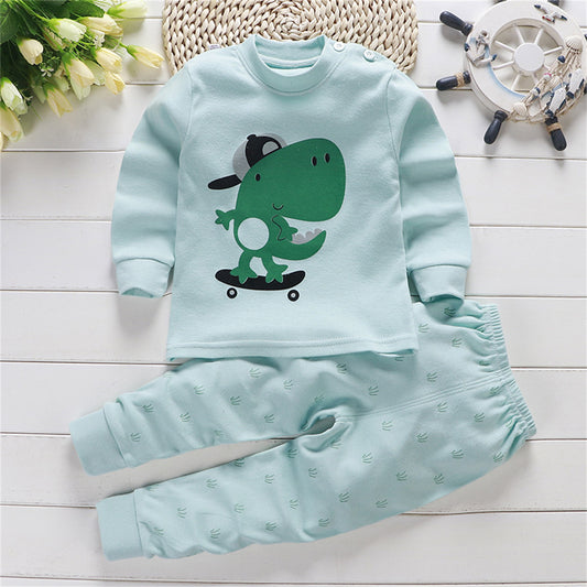 Children's pure cotton cartoon dinosaur underwear set