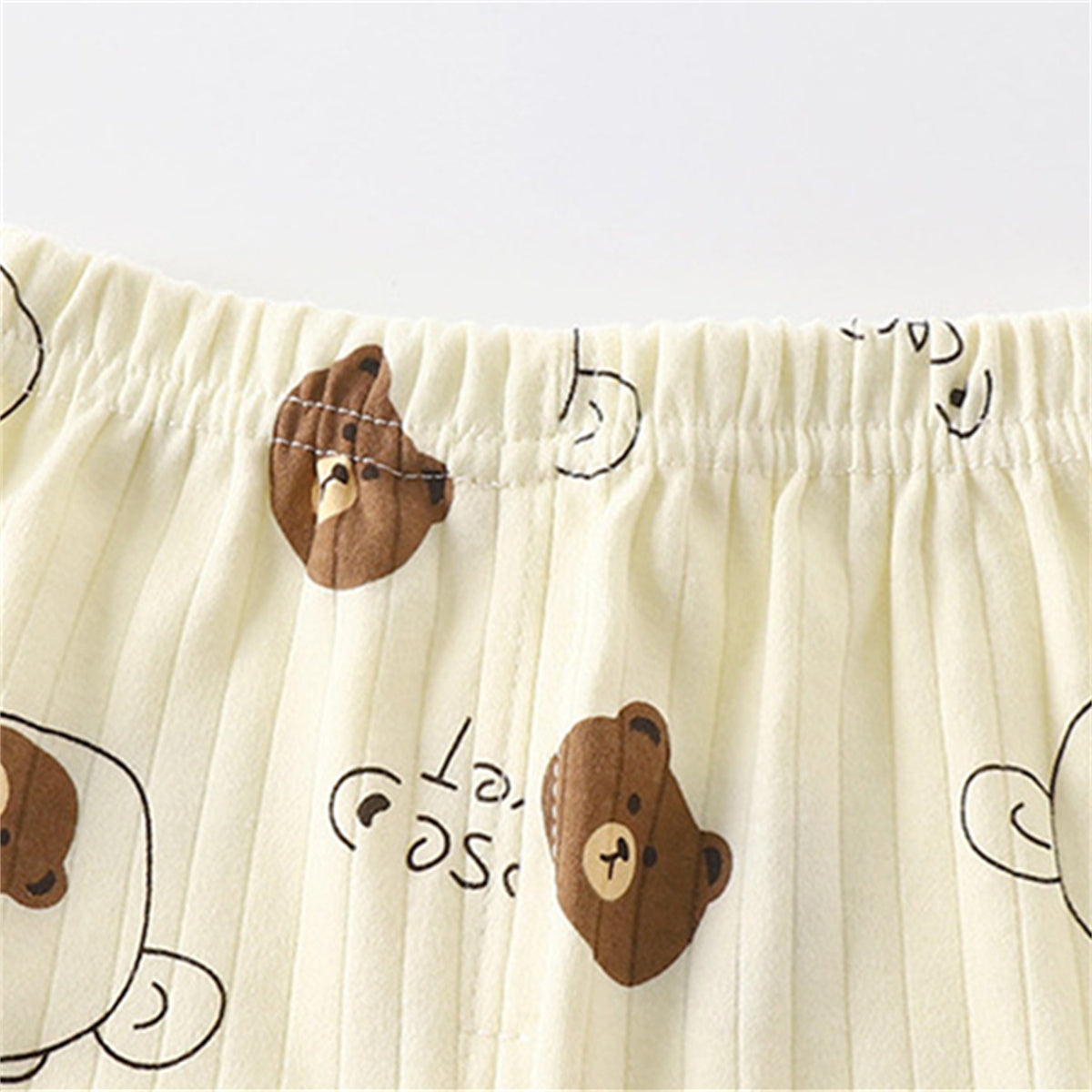 Boys cute light-colored home wear pure cotton pajamas set