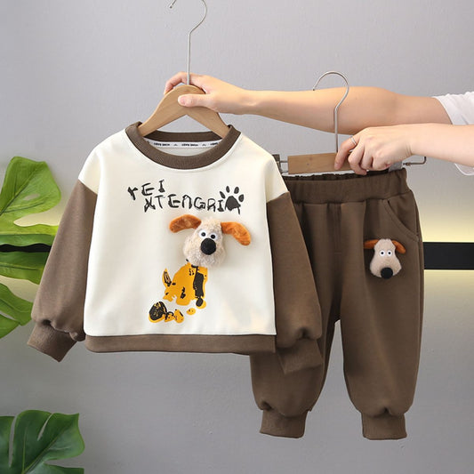 Boys&#39; autumn cartoon suit