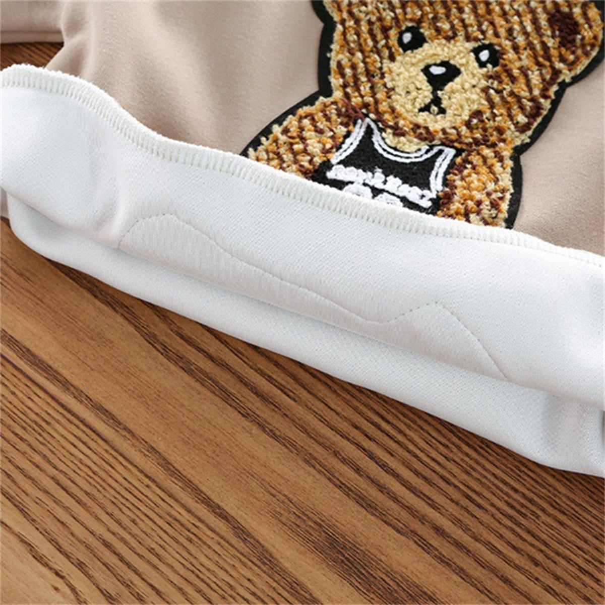 children's suit sweatshirt boy's checkered bear suit