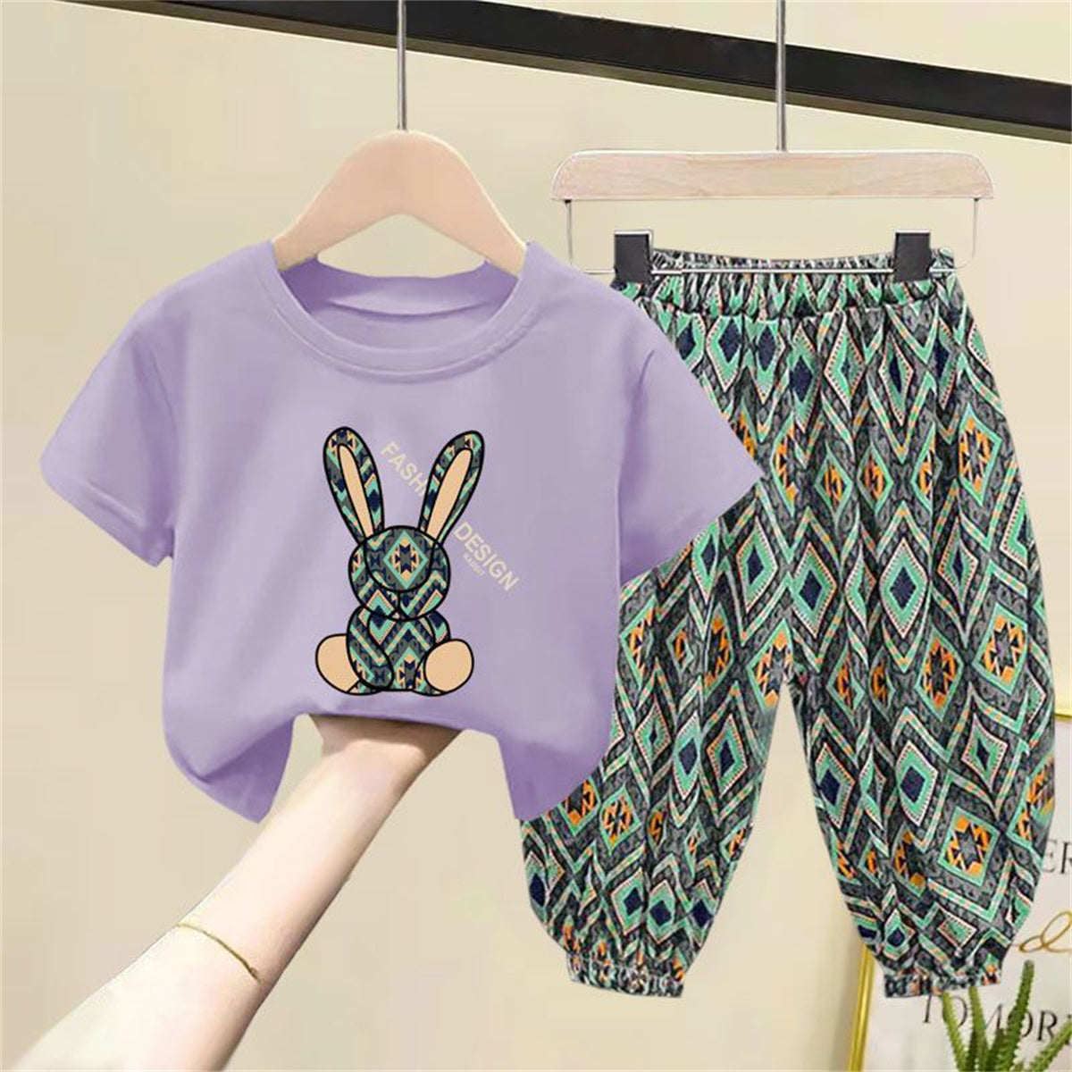 New summer pullover short-sleeved T-shirt children's summer clothes boys girls baby