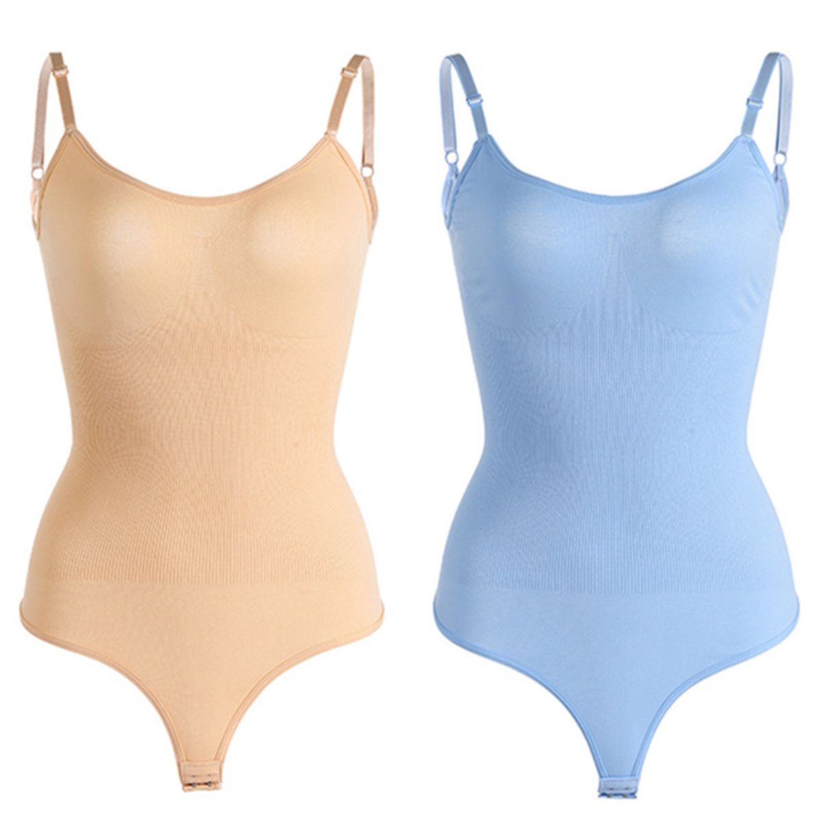 Seamless Shaper Bikini T-Back Bodysuit Waist and Tummy Control Suspender Bodycon Corset