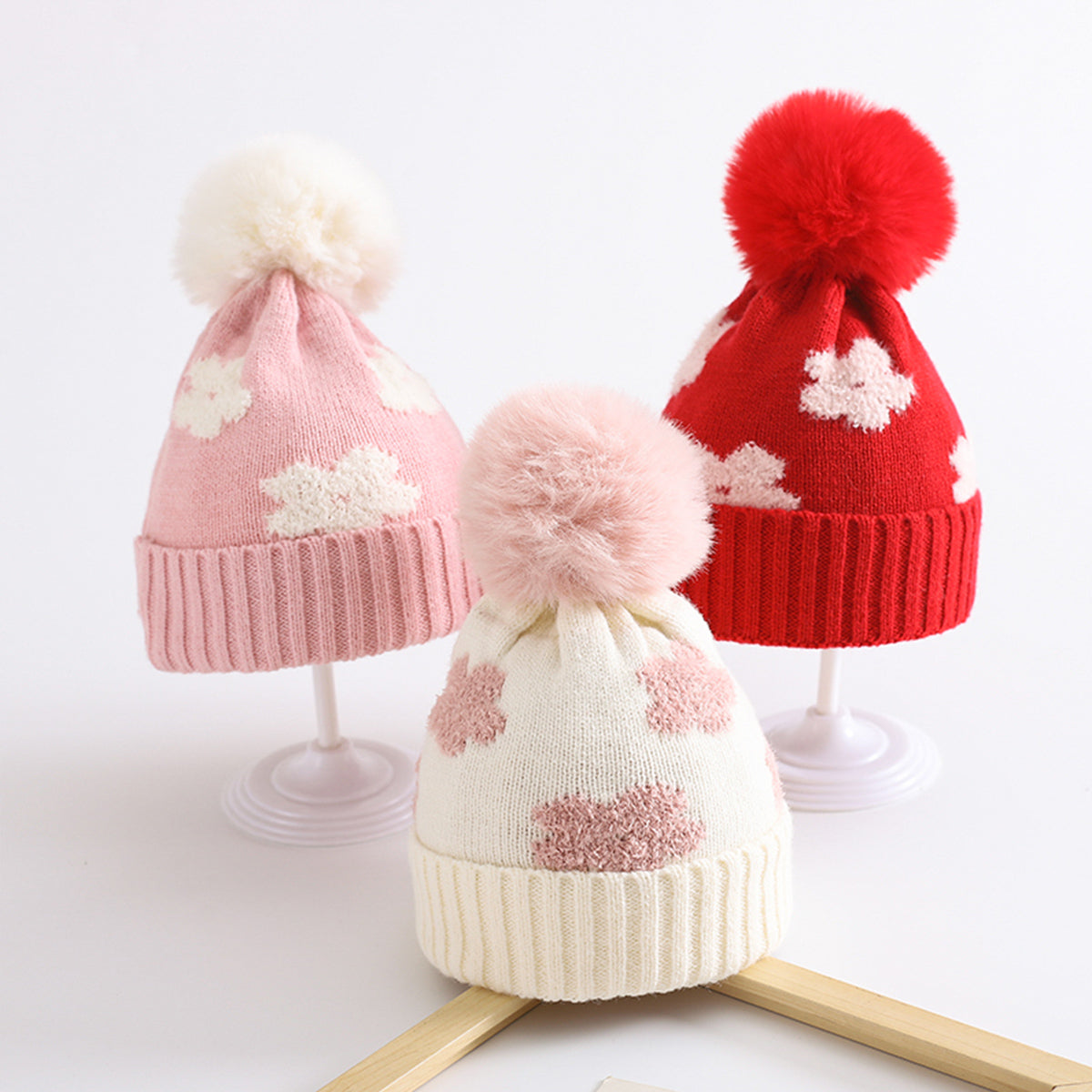 Children's flower beanie