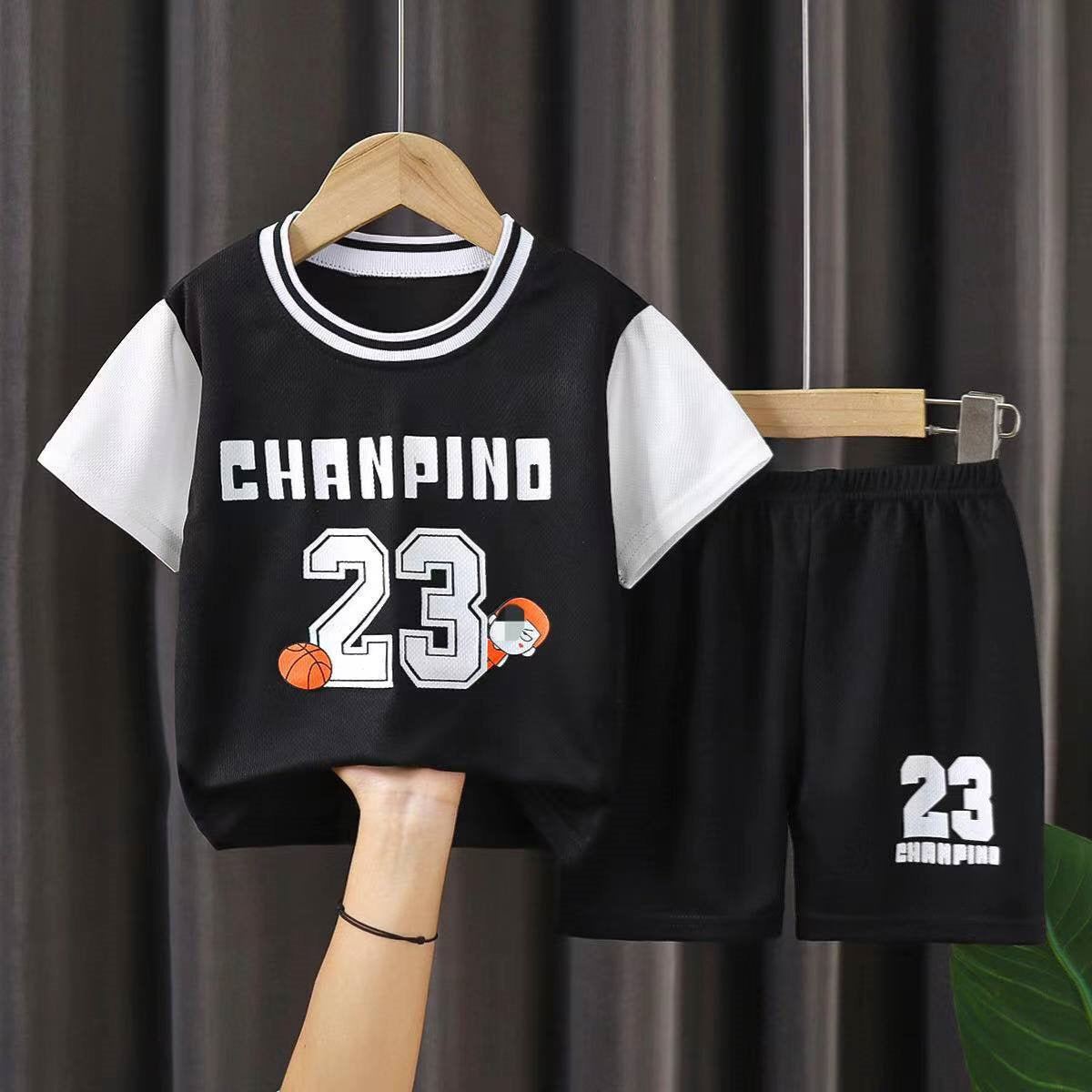 Children's basketball uniform sports suit girls quick-drying boys new summer jerseys for middle and large children training sports