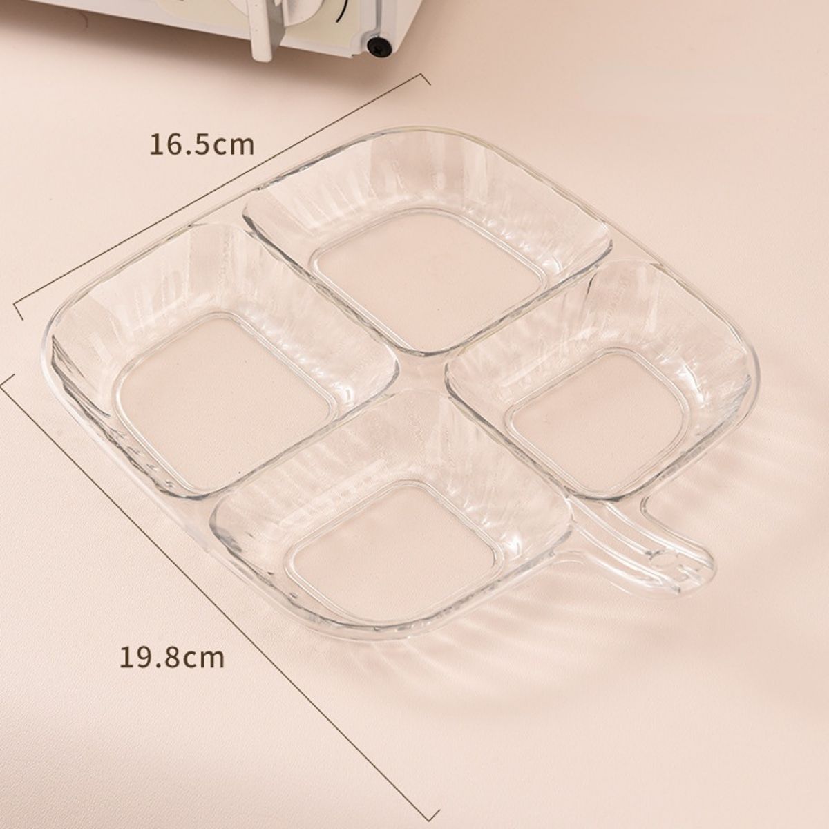 Kitchen multi-function compartment side dish tray onion, ginger and garlic preparation dish snack tray fruit tray bone spit tray vinegar dip tray