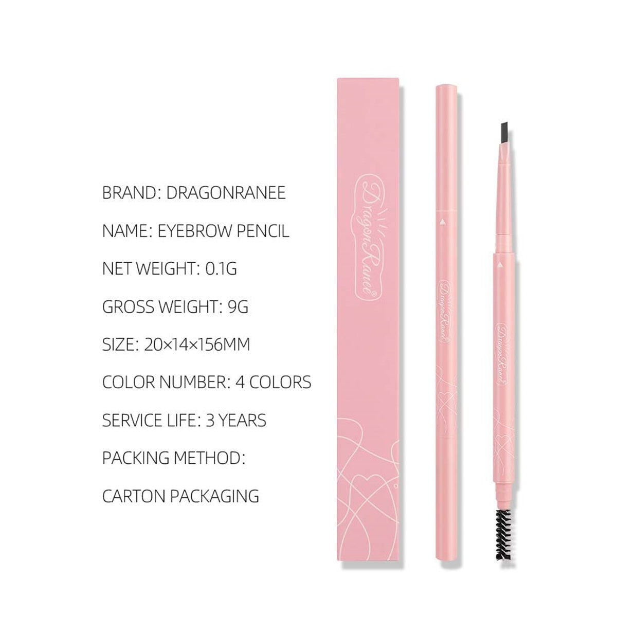 Ultra-fine waterproof and sweat-proof triangle eyebrow pencil for beginners that is not easy to fade