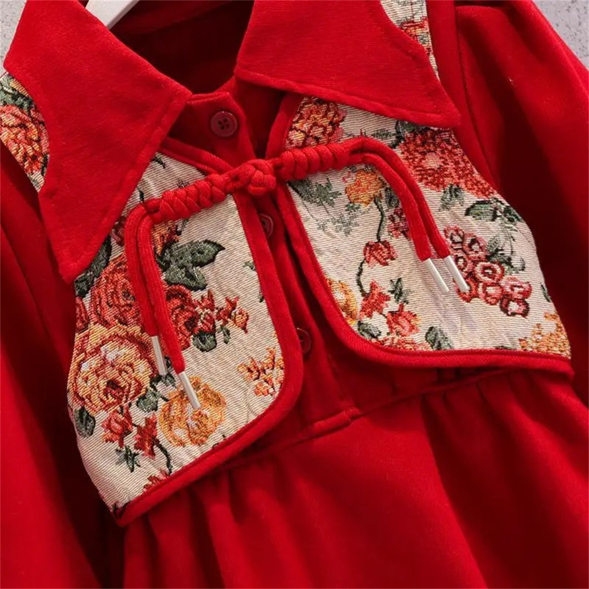 Autumn and winter children's princess dress girls embroidered dress