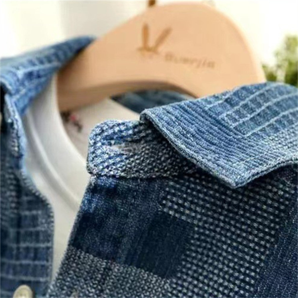 Middle and large boys autumn tops fashionable denim jacket