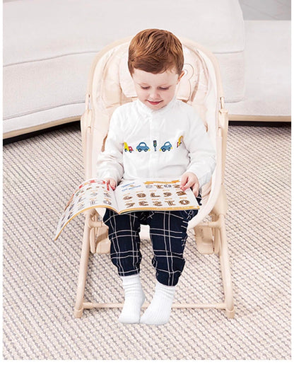 Deluxe 4-in-1 Baby Swing & Bassinet with Music – Beige