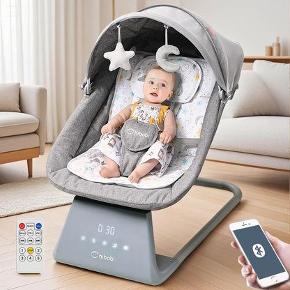 Electric Baby Rocker with Bluetooth and Remote