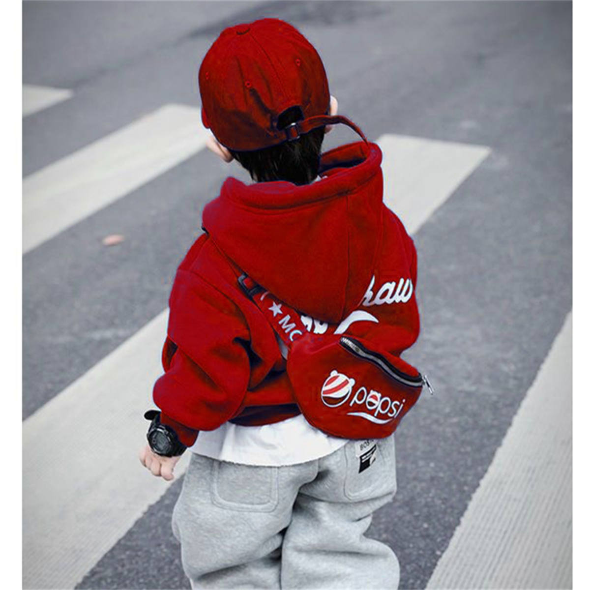 boys autumn and winter fleece sweatshirt