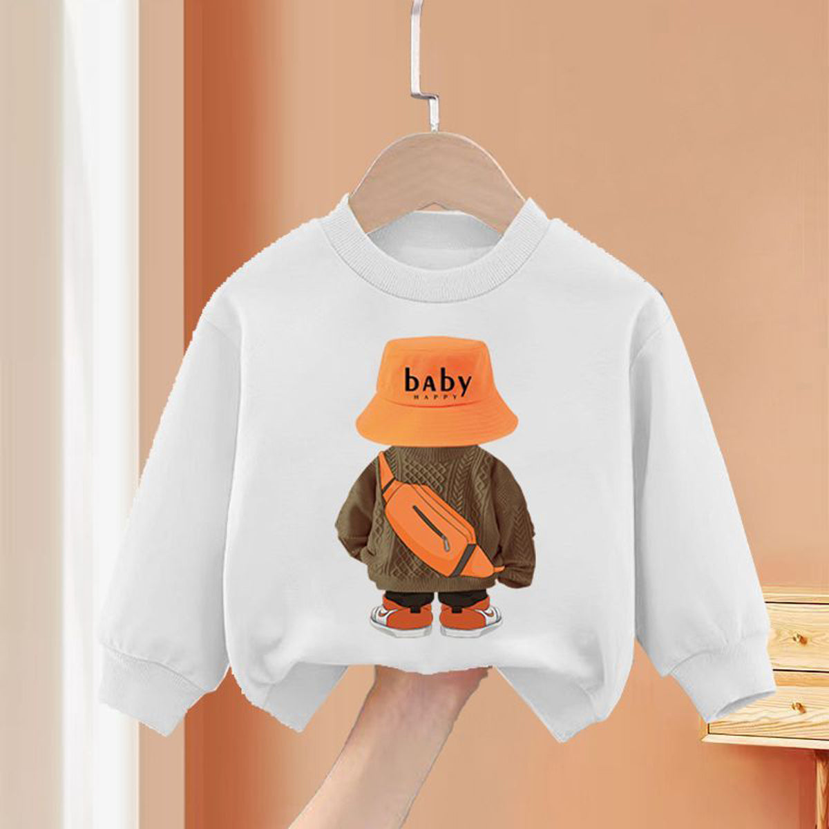 Boys suit boys casual sports sweatshirt two piece suit