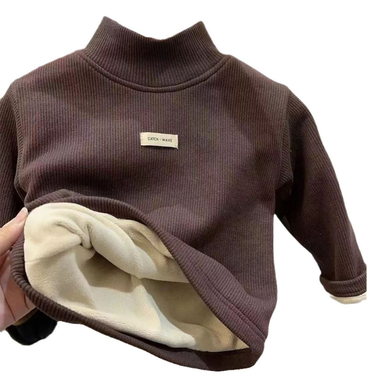 New half turtleneck T-shirt for boys and girls