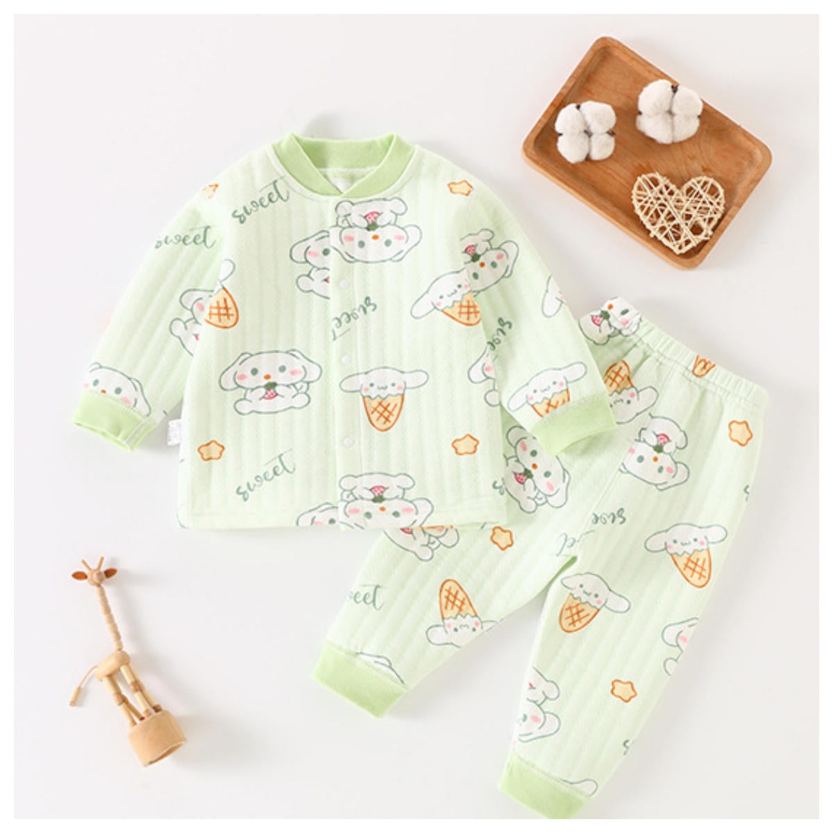 Baby Autumn and Winter Split Cotton Sandwich Set