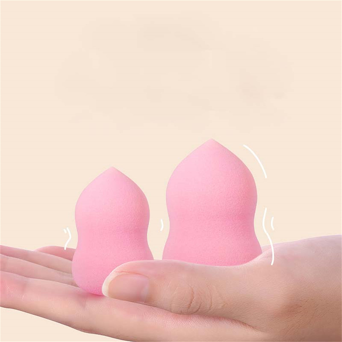 Gourd-shaped powder puff 3-piece set makeup sponge wet and dry dual-use beauty egg