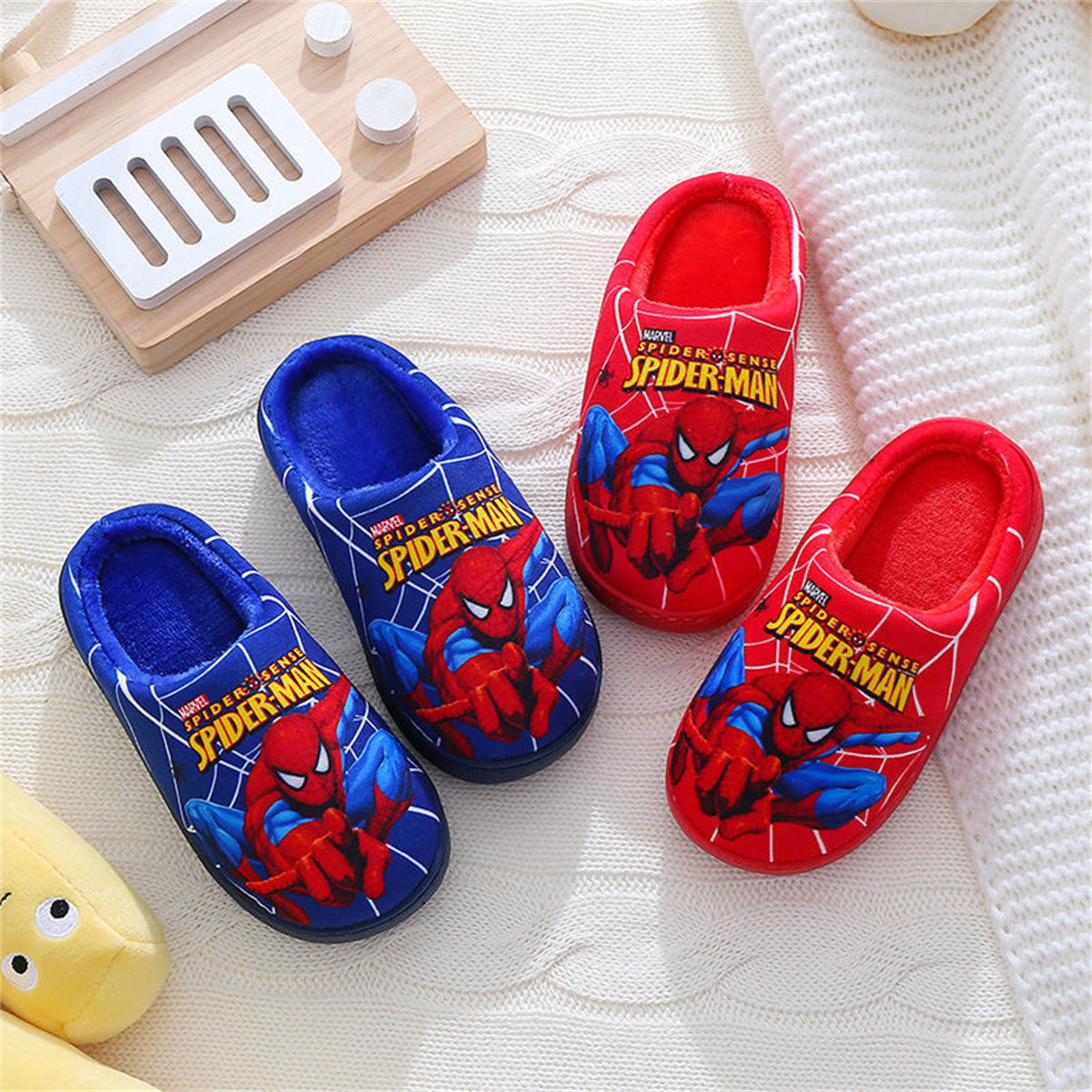 Spider-Man waterproof and non-slip casual cotton slippers for boys