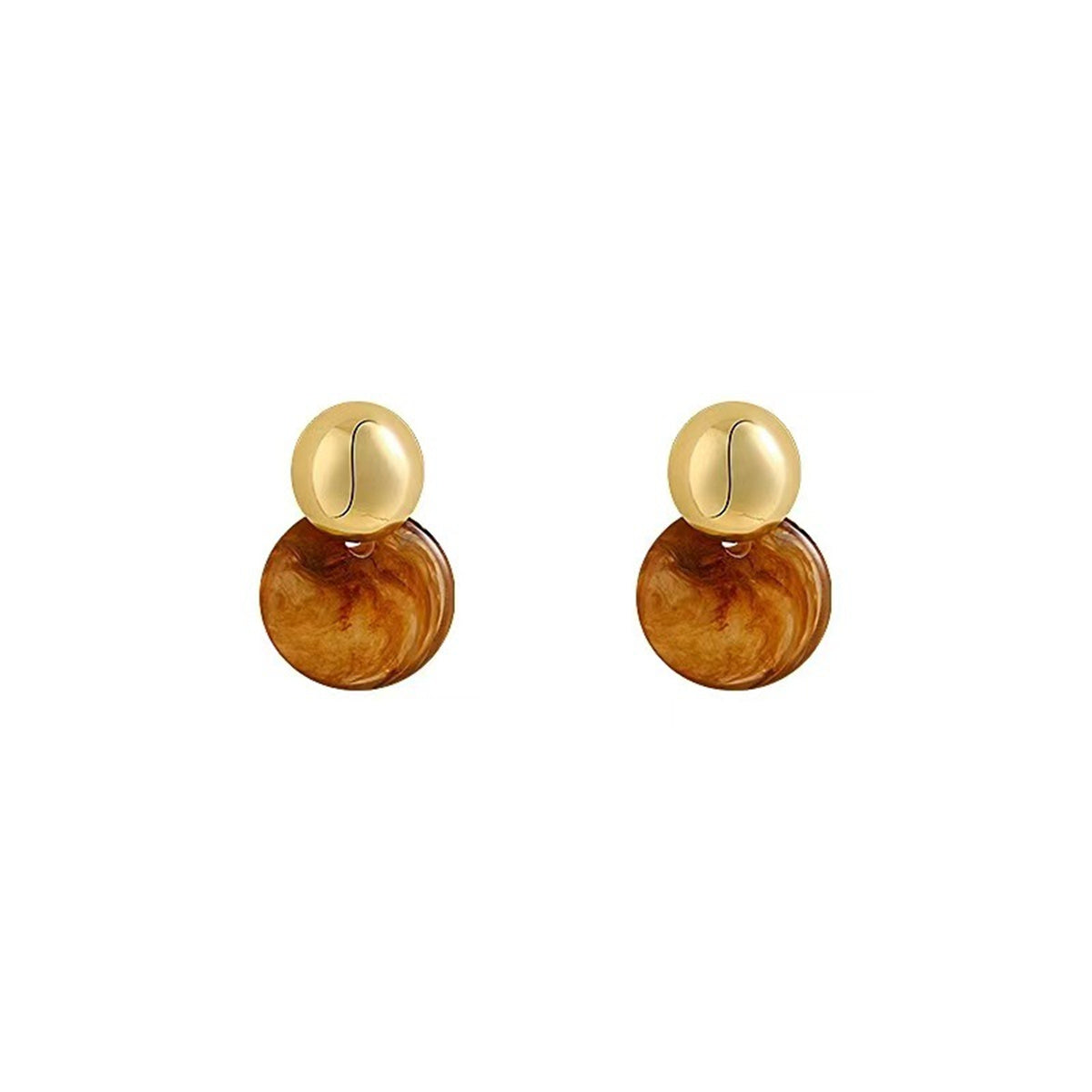 Women's Maillard smudged earrings