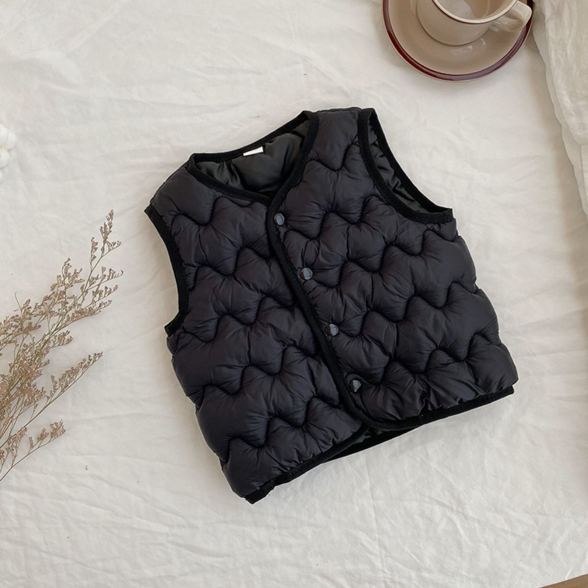 Children's down cotton vest