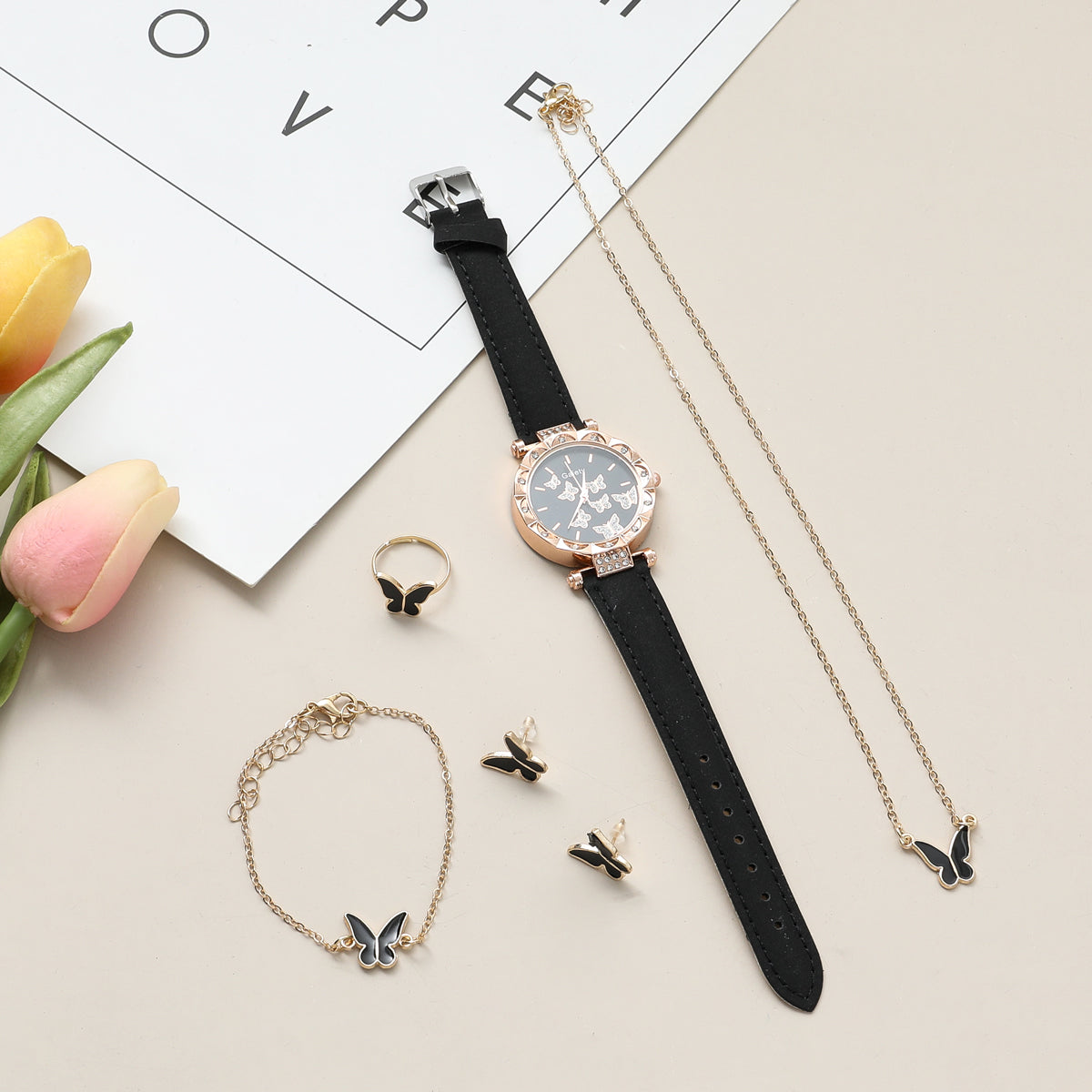 Girls' Butterfly Style Watch