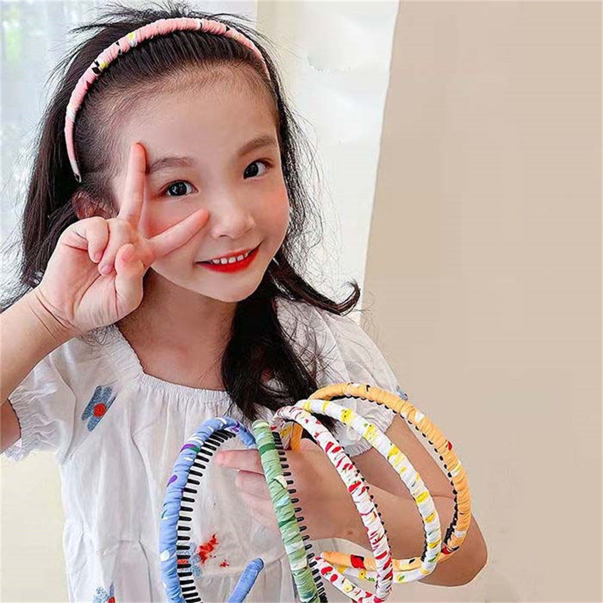 Children's sweet lady style tidy up the broken hair art without damaging the hair headband