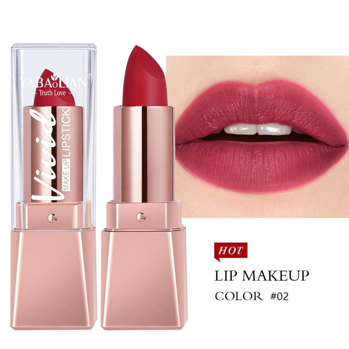 Lipstick velvet matte moisturizing lipstick long-lasting brick red lipstick moisturizing lipstick