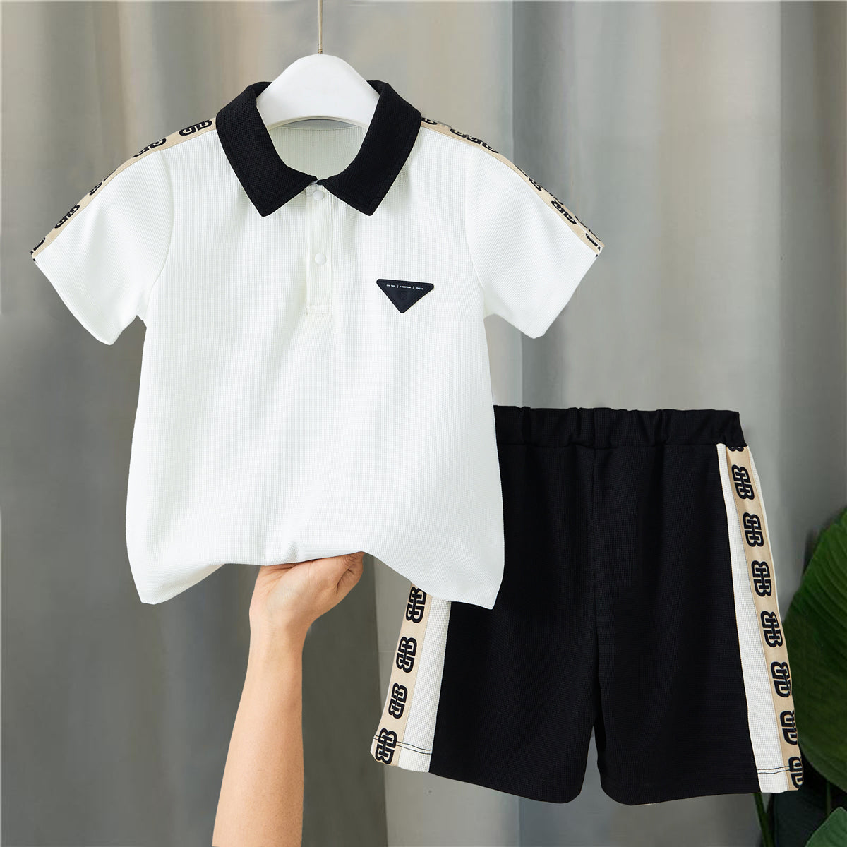 Boys summer polo shirt suit new style baby short-sleeved clothes little boy children's clothing