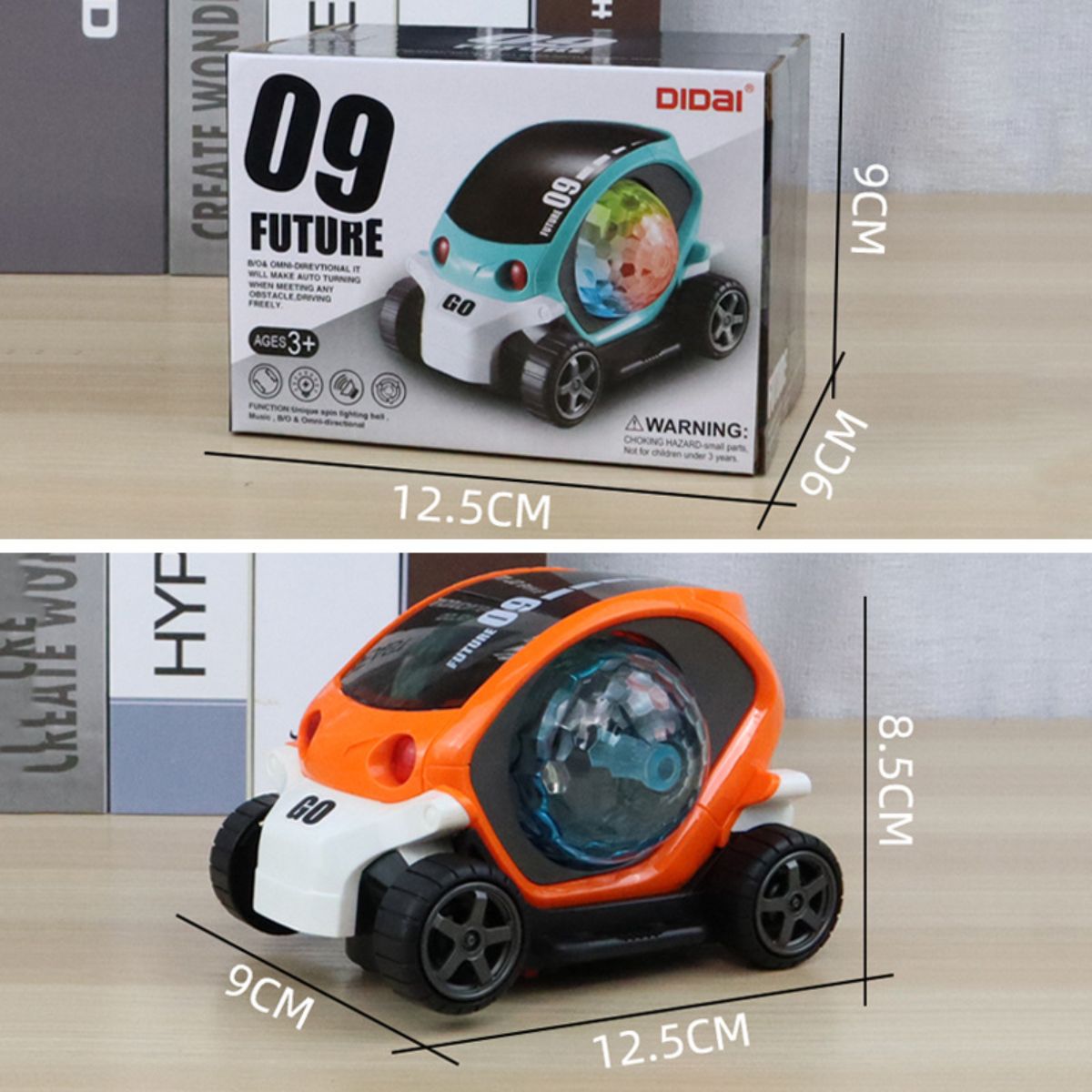 Flashing music electric universal light cartoon toy car