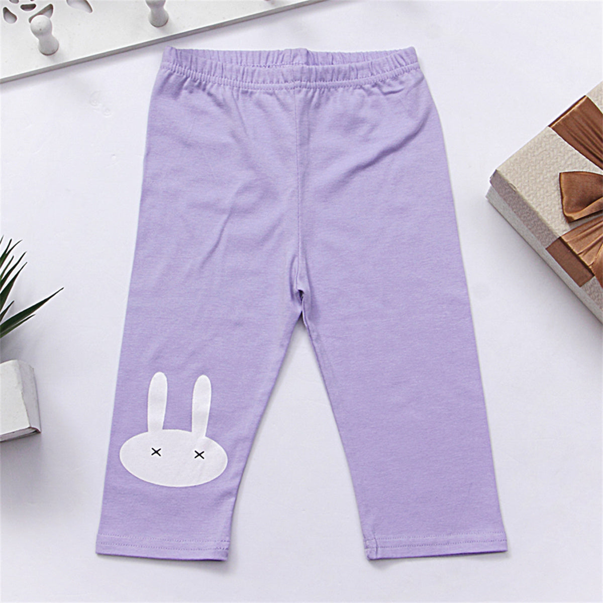 Summer all-match cartoon rabbit five-point girls leggings cotton pants children's shorts