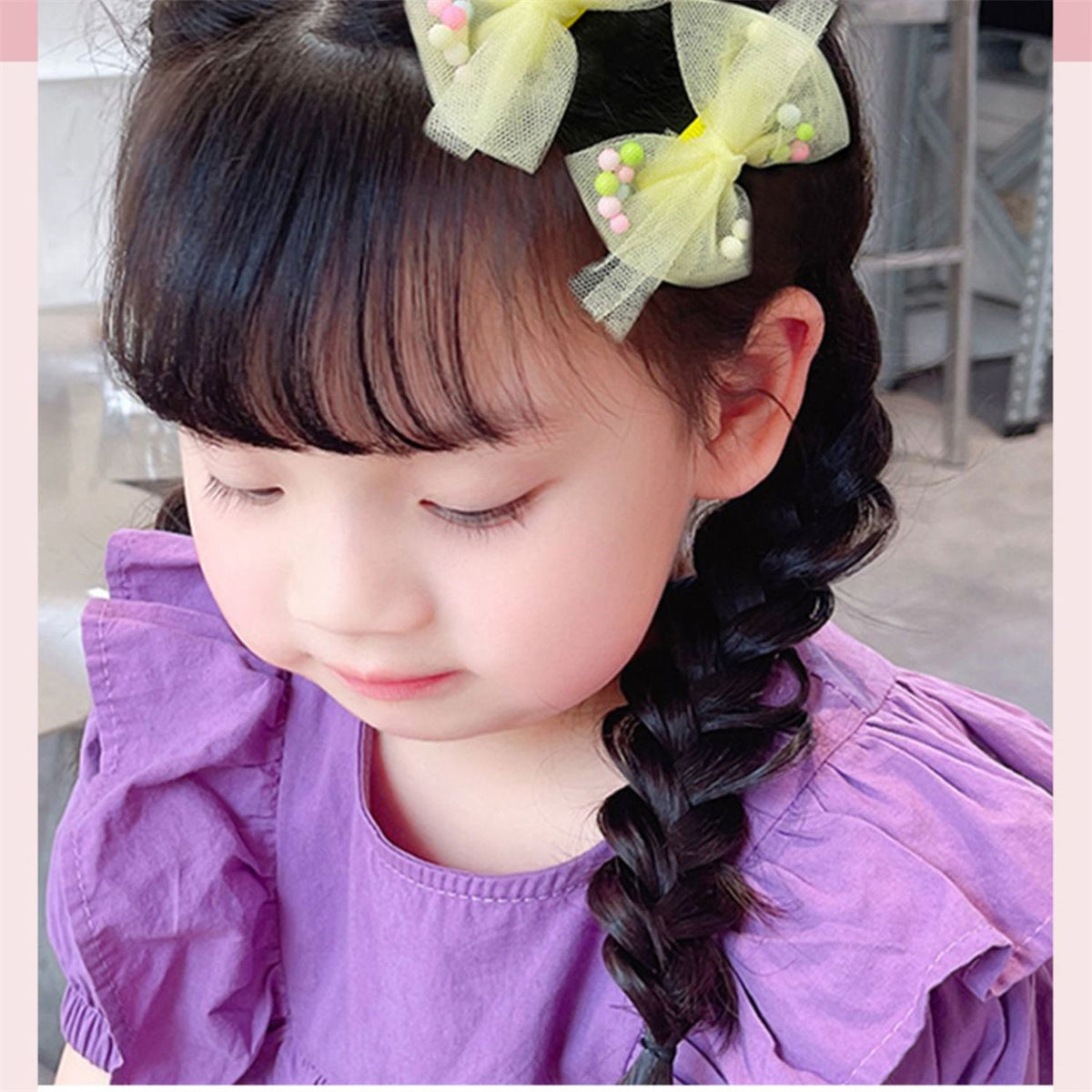 Children's hairpin cute baby princess hairpin headdress bow hairpin