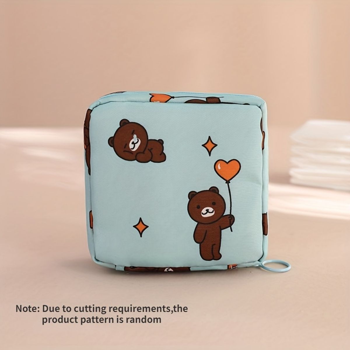 Cartoon sanitary napkin storage bag portable large capacity for menstrual small bag student portable sanitary napkin storage