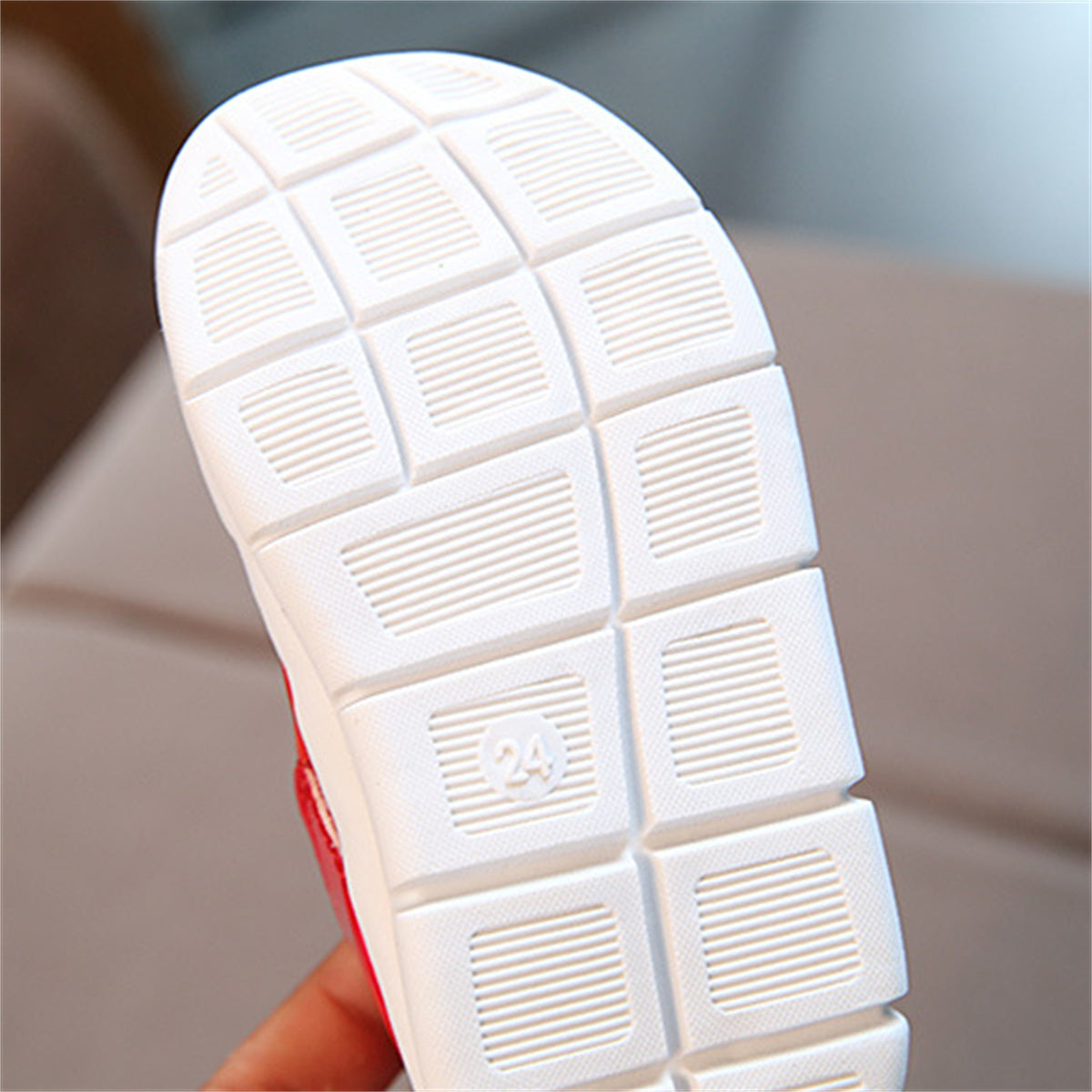 Spring and autumn pure color caterpillar style casual soft-soled sports shoes for children and boys