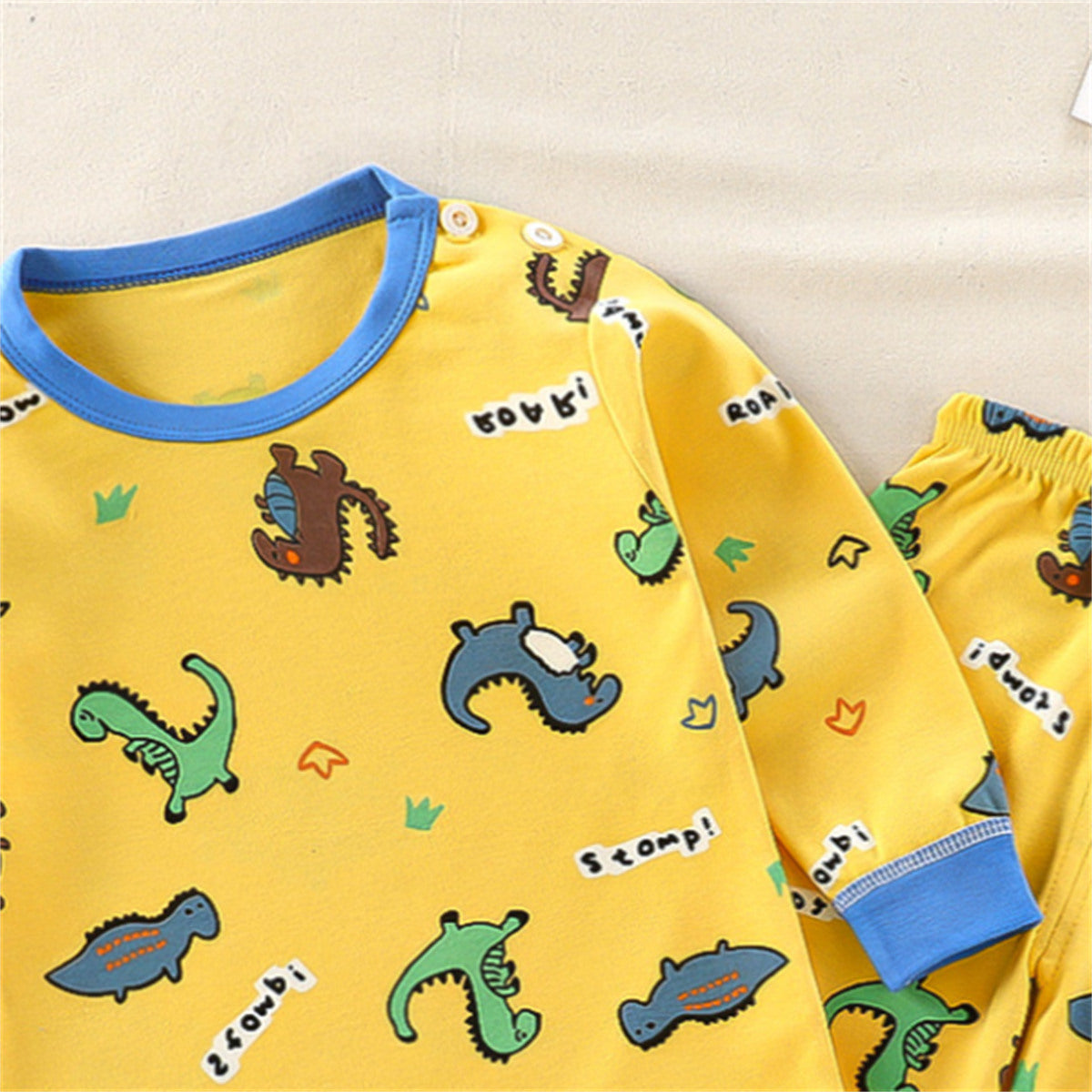 Children's underwear set pure cotton pajamas for boys full print cartoon pattern