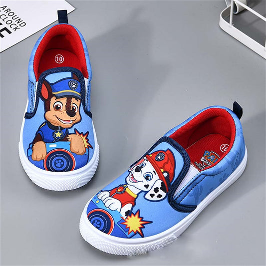 Toddler boy's Paw Patrol heeled non-slip slip-on indoor casual low-top canvas shoes