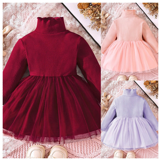 Girls autumn long sleeve princess dress