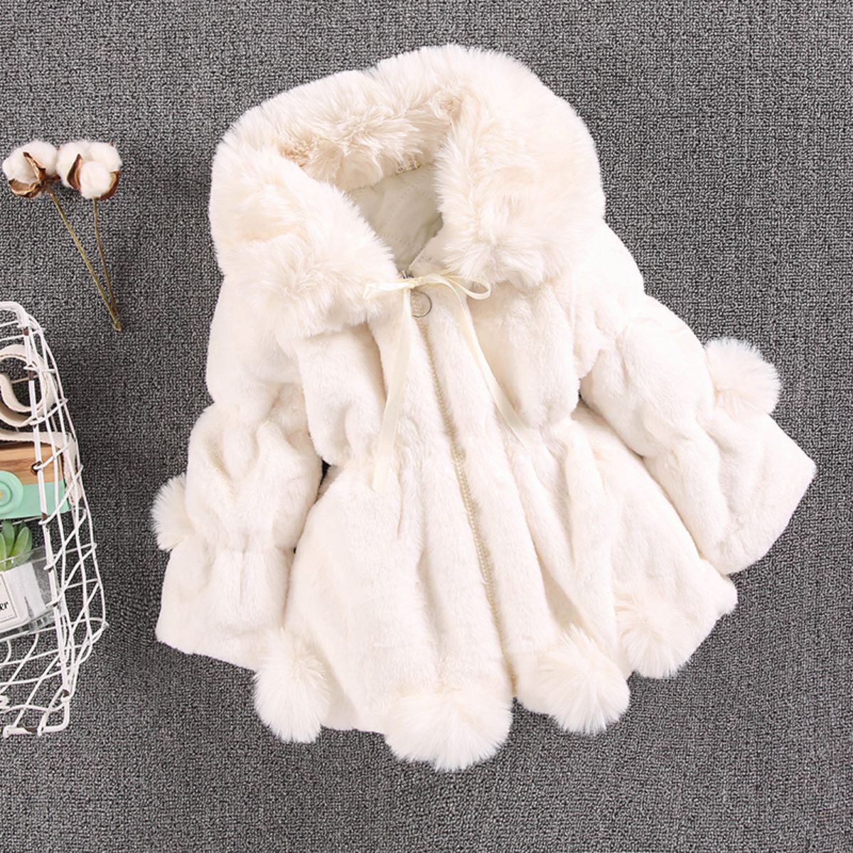 Girls autumn and winter new wool sweater thickened quilted jacket