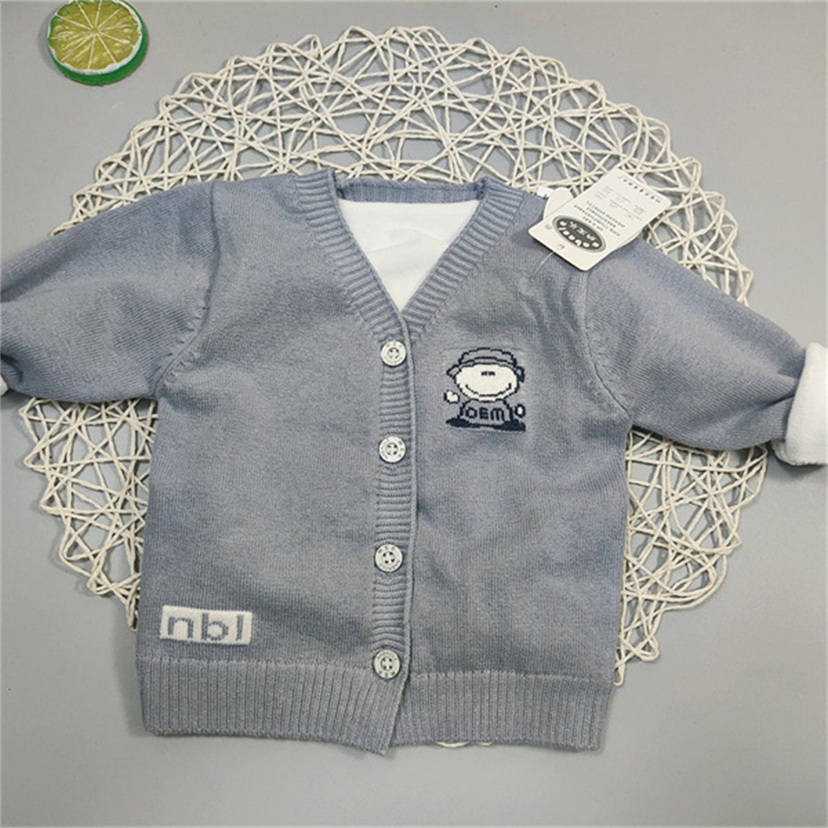 baby thick fleece cardigan sweater